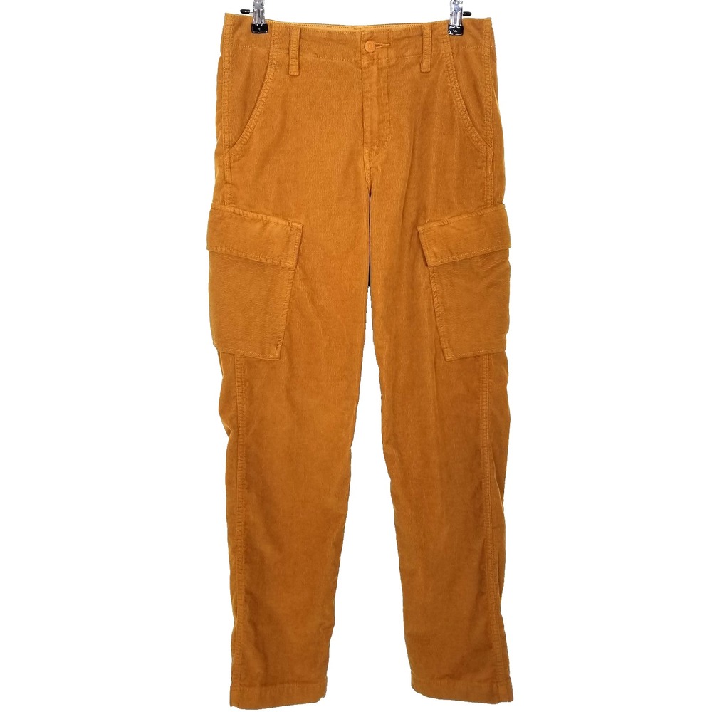 Levis Men XX Cargo‎ Corduroy Cargo Pants Sz 29 x 32 Taper Orange Streetwear Y2K
